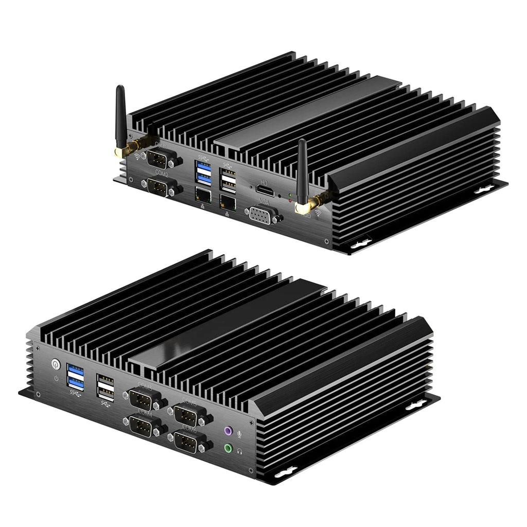 Industrial Control Mini PC Core I7 8550U 8th Gen Embedded Rugged Mini Computer Win10 Win11