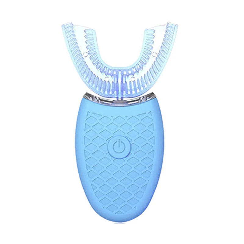 Rechargeable Ultrasonic Teeth Tray Waterproof Wireless U Shaped Whitening Toothbrush