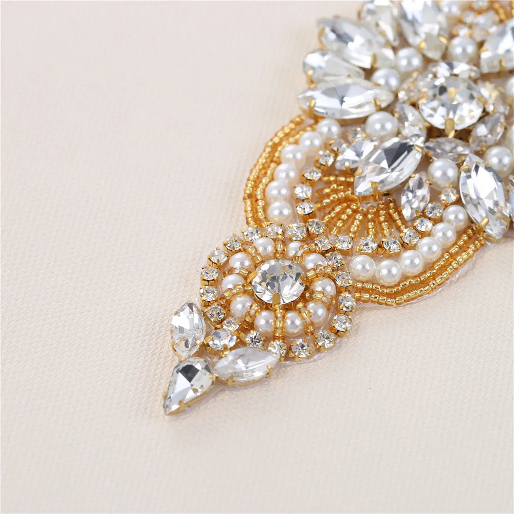 Bridal Belts With Diamond Crystals Wedding Sashes Rhinestone Bridal Belts Bead Sash Wedding Dress Accessories Belt