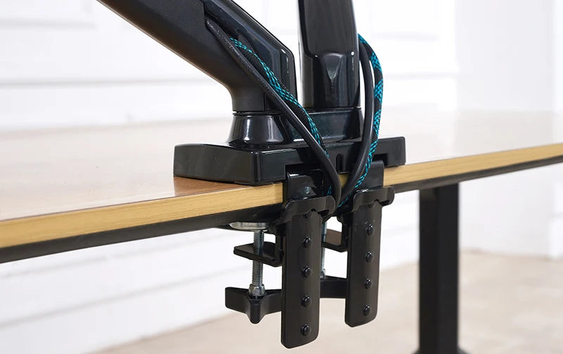 NEW F160 Gas Spring 10'-27' Dual Monitor Holder Arm Desktop 360 Rotate Computer Holder 2-9KG Monitor Bracket with 2 USB3.0