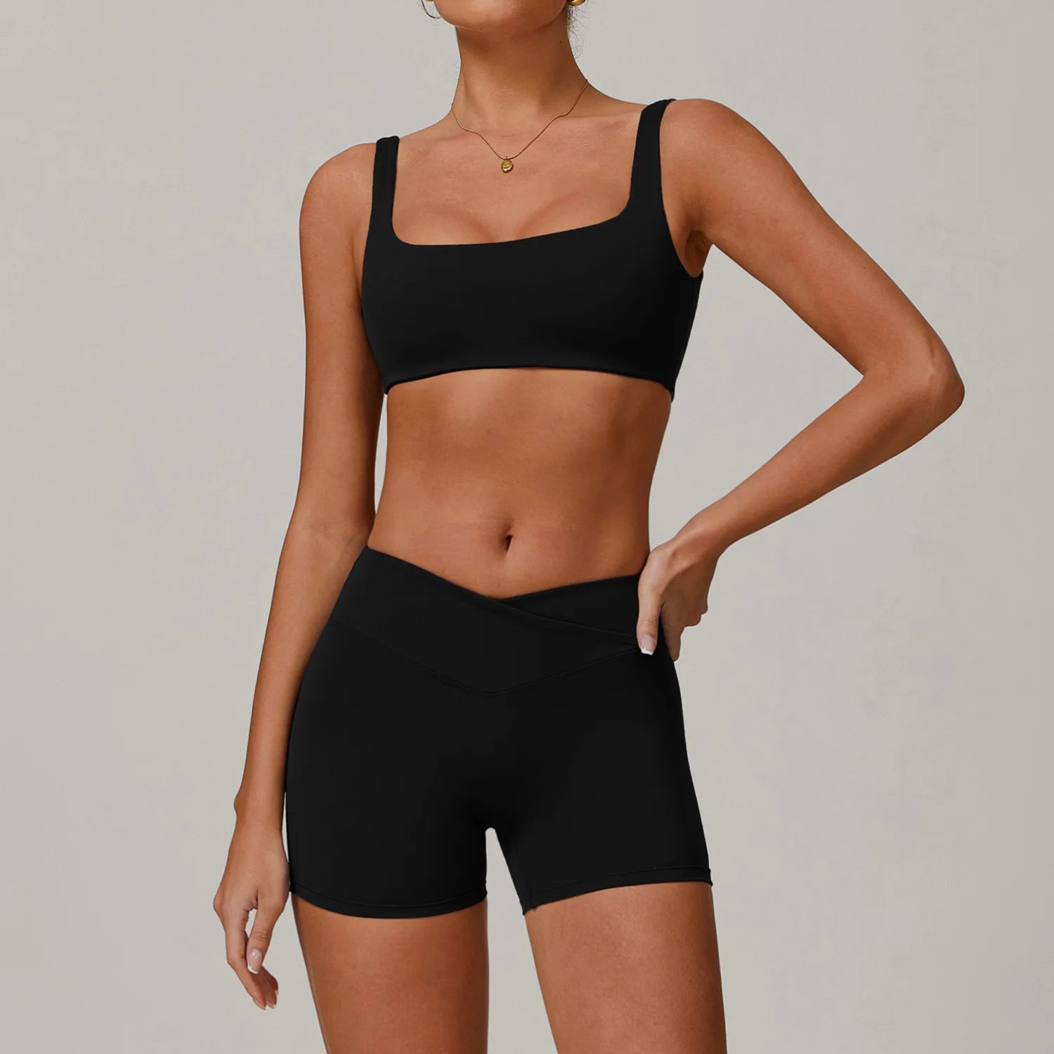 Women Gym Bra Shorts Outdoor Sports Leggings Clothing 4 Piece Sets Workout Wear Gym Fitness Sets