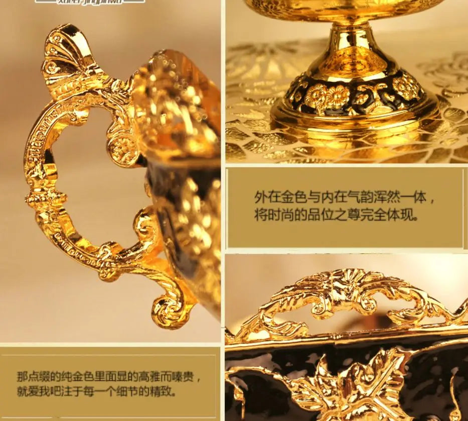 Fashion Royal Quality Luxury Fruit Plate Decoration Nut Tray Great Design Kitchen Items