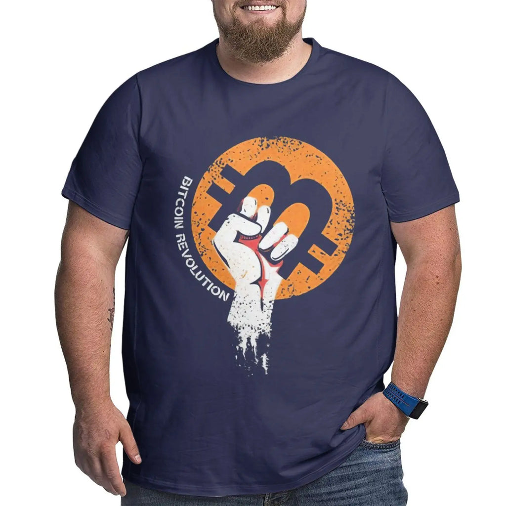 Unique Design Graphic Men T Shirts Plus Size Oversized Cotton T-shirts for Big Man Black Summer Short Sleeves Clothes Tops