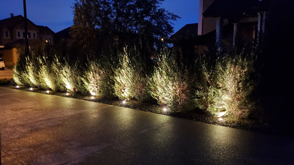 QACA LED Inground Lamps,5/10/15/30W Outdoor Landscape Lighting,Waterproof Aluminum Garden Yard Spotlight  AC/DC12V RGB/WW/CW