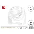 Alua 15 cm 3W USB Mini Table Fan - Summer Fans