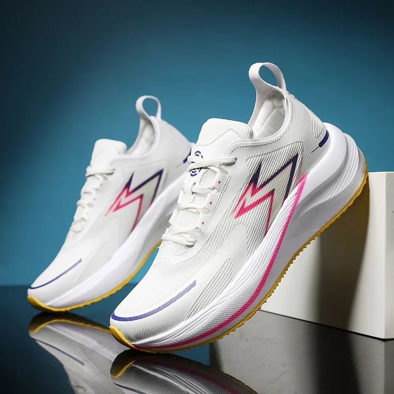 2024 Brand Logo Custom Men Casual Sports Sneakers Mesh Blank Dark Night Glowing Marathon Jogging Running Walking Shoes for Women