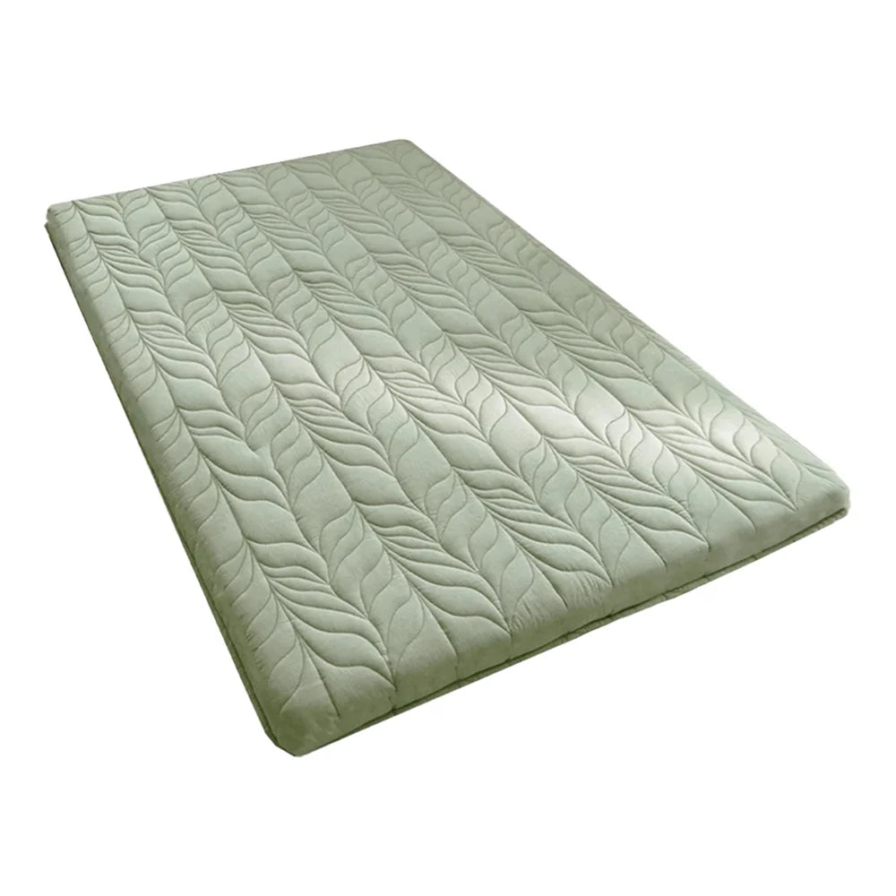 4inches Wheat Pattern Japanese Floor Futon Pad Cotton Folding Futon Compressible Tatami Mattress for Living Room