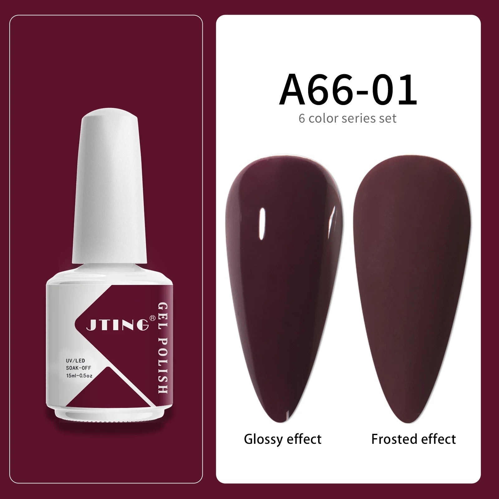 JITNG Factory Price High Quality Pigment Natural Resin Nail Gel Polish UV LED Lamp Gel 6colors Kit OEM Custom Private Brand logo