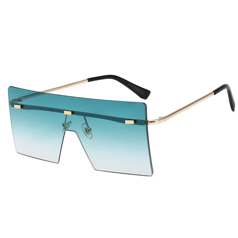 Superhot Eyewear 10239 Fashion Women Sun Glasses Oversized Square Rimless Sunglasses