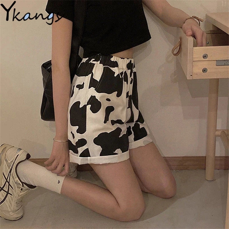 Pocket Casual Denim Shorts Summer Retro Blue Cargo Port Loose Big Pocket Thin Fashion Washed Five Point Casual High Waist Shorts