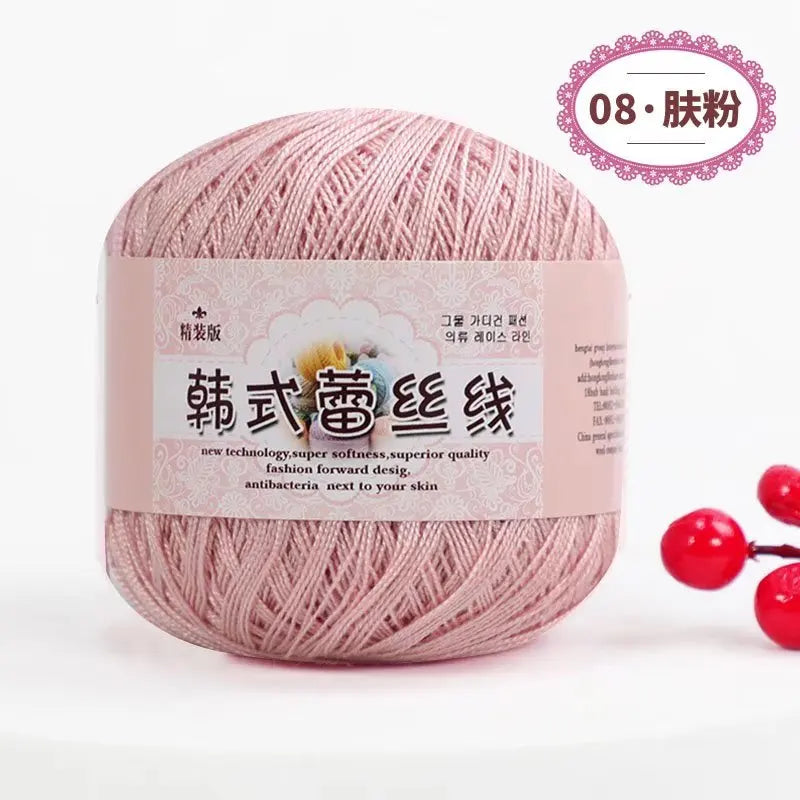 Korean Handmade Knitted Sweater Coaster Jacket DIY Baby Pure Cotton Yarn Carded Dyed Anti-Pilling