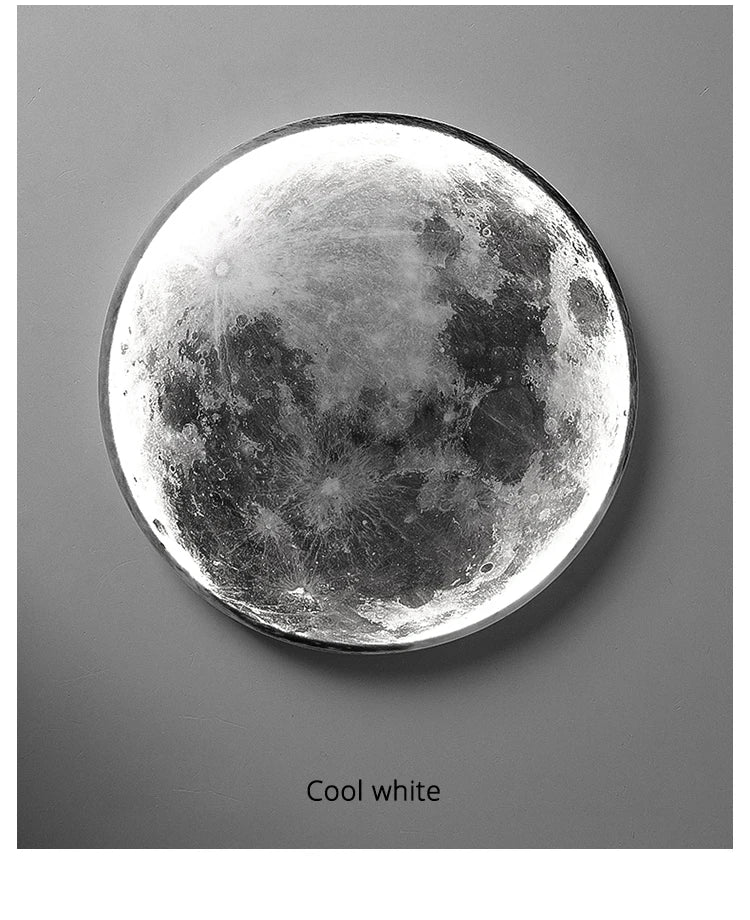 Modern LED Wall Lamp Moon Indoor Lighting For Bedroom Living Hall Room HOME Decoration Fixture Lights