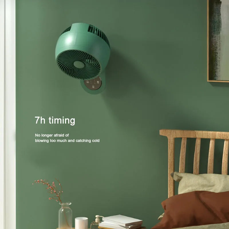 220V  Electric Fan Oscillating 3 Blades 3 Speeds Adjustable Wall Mounted Fan Remote Control Timer Home Air Cooler Fans
