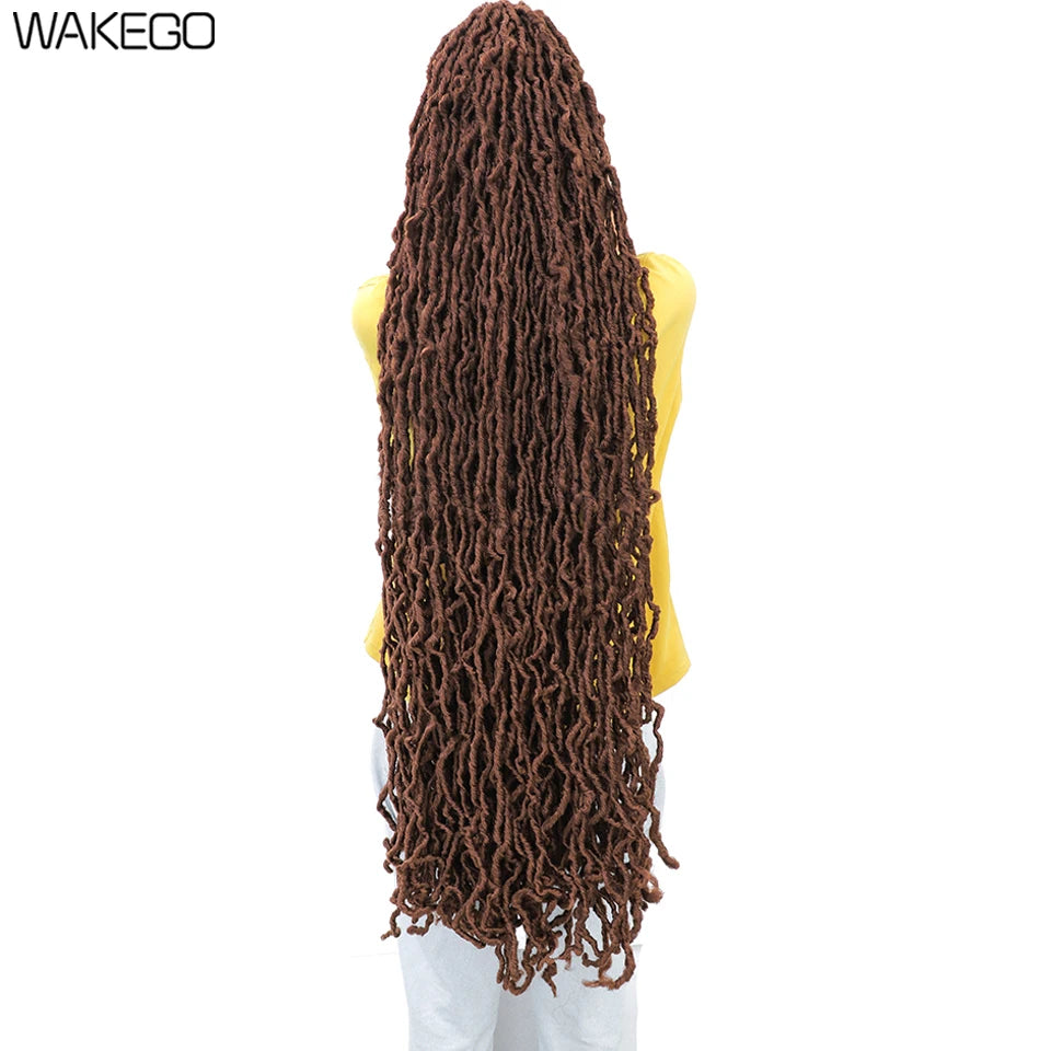 Top Faux Dreadlocks Extension 36 pulgadas Super Long New Faux Locks Crochet Braid Bouclé Pre Extended New Soft Locs Crochet Hair