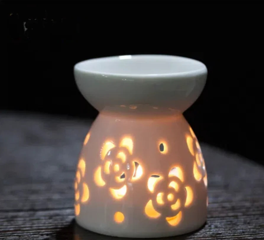 Home Decor Gifts Aroma Essential Warmer Aromatic Fragrance Lamp for Perfume Wax Melt Burners Tealight Holder Ceramic Oil Burner