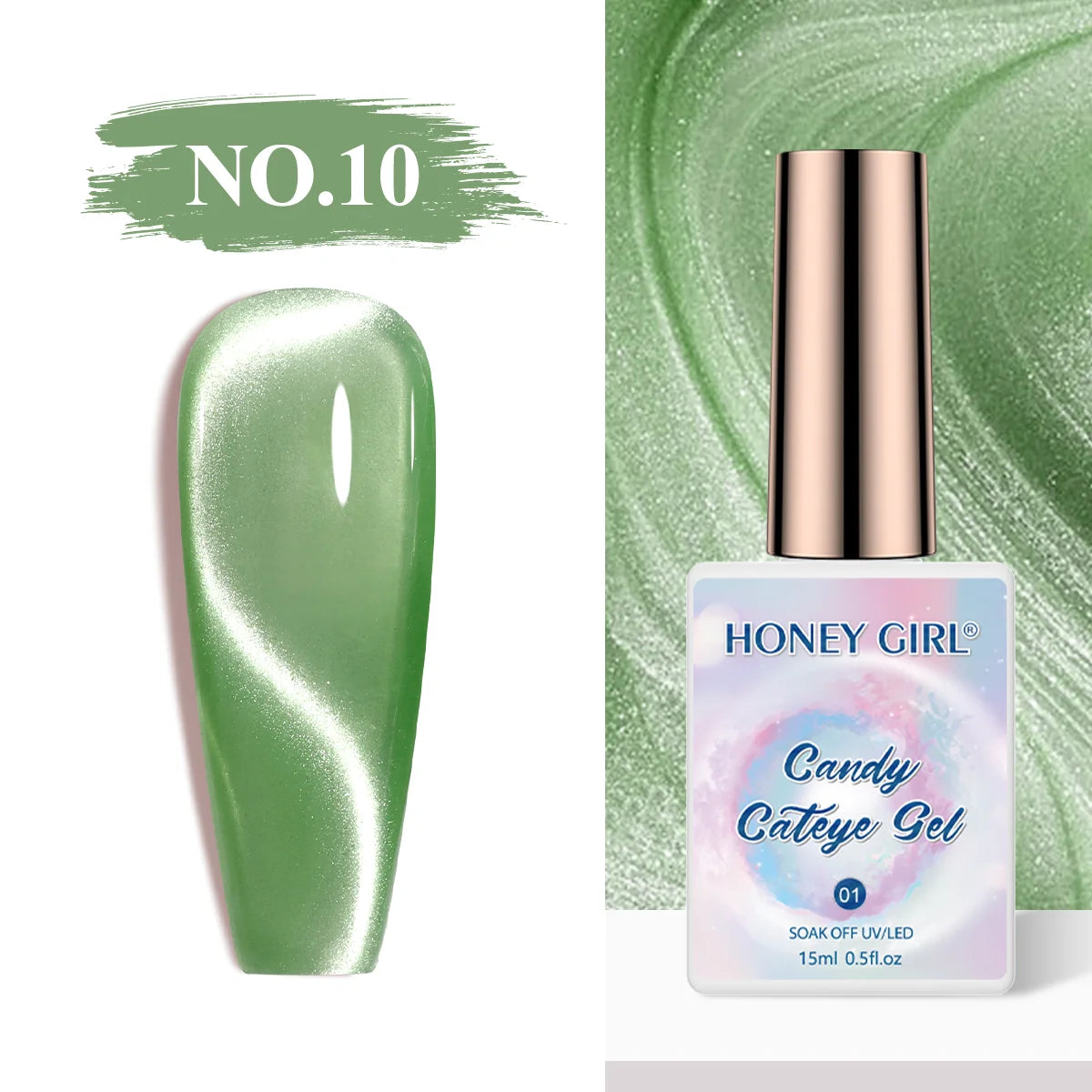 HONEY GIRL Moon Light Magnetic CatEye 24 Colors Jelly Gel Polish Set Wholesale 9d Crystal Uv Gel Nail Polish Cat Eye Gel Polish