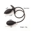 OEM Magnetic Suction Inflatable Anal Plug with Built-in Ball Bearings, for Anal Development and Expansion, and Prostate Massage