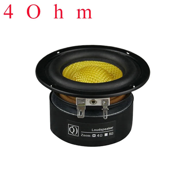 50W 4Ohm Subwoofer Speaker 3 Inch Deep Bass Loudspeaker Fiber Glass Super Subwoofer Loudspeaker Powerful Low Frequency DIY