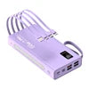 New High Capacity Power Bank 60000mAh Fast Charging 22.5W Double USB & Micro USB LED Display Portable Charger for Outdoor Use