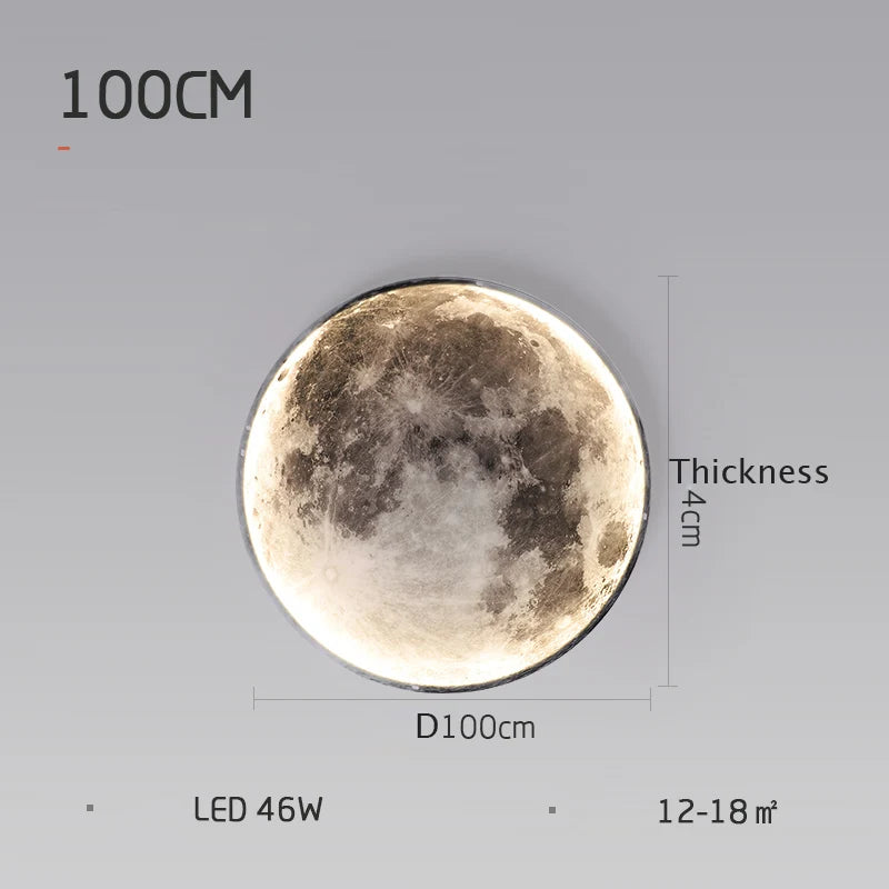 Modern LED Wall Lamp Moon Indoor Lighting For Bedroom Living Hall Room HOME Decoration Fixture Lights decorate Lusters Lamps