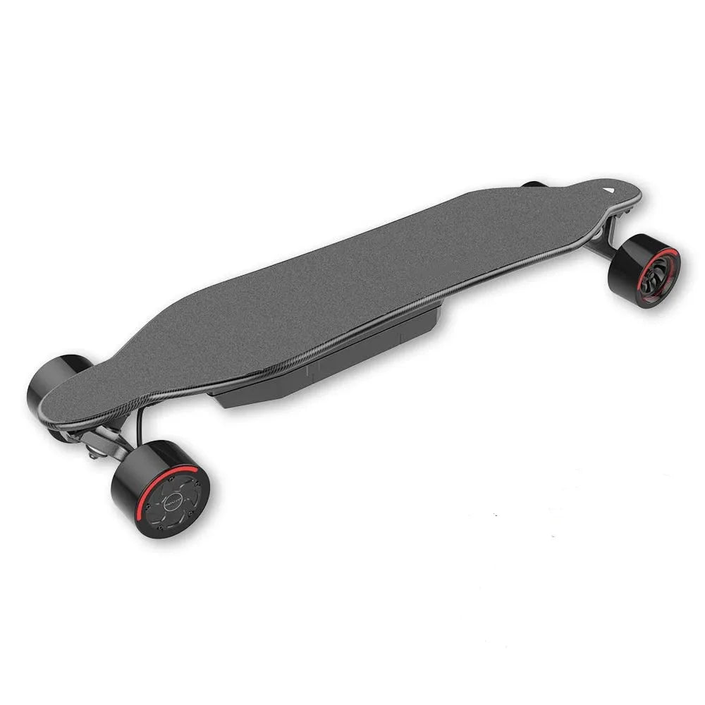 Black Best Electric Skateboard 2025 Long Range 4 Wheel Longboard Deck Cheap Price 600W*2 Hub Motor Youngsters High Speed 45km/h