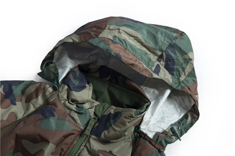 Mege Men's Tactical Jacket Coat Fleece Parka Outdoor Outwear Lightweight Gear