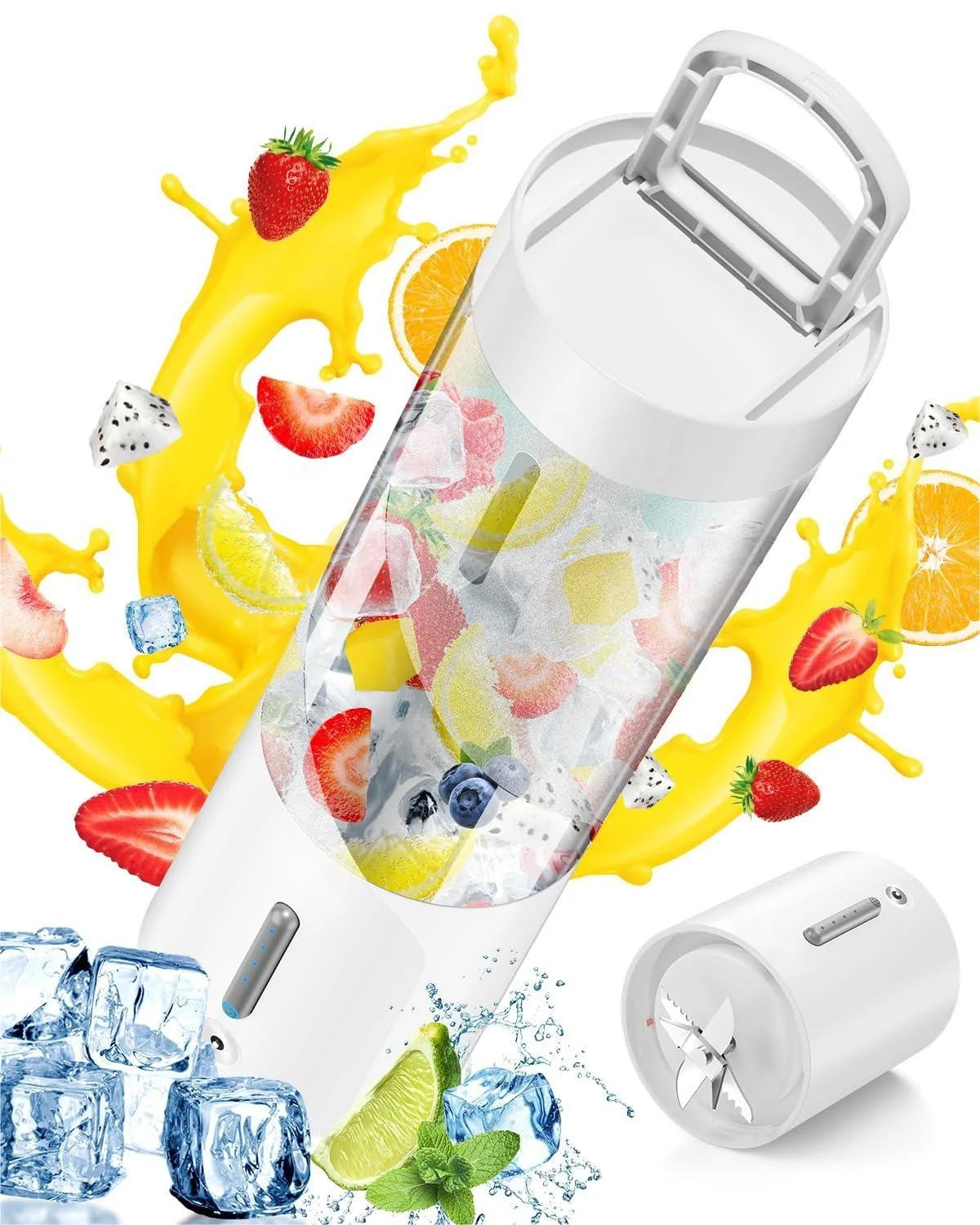 Outdoor Portable USB Rechargeable Mini-Blender Small Size Juicer Multifunctional Professional Blender Self Cleaning