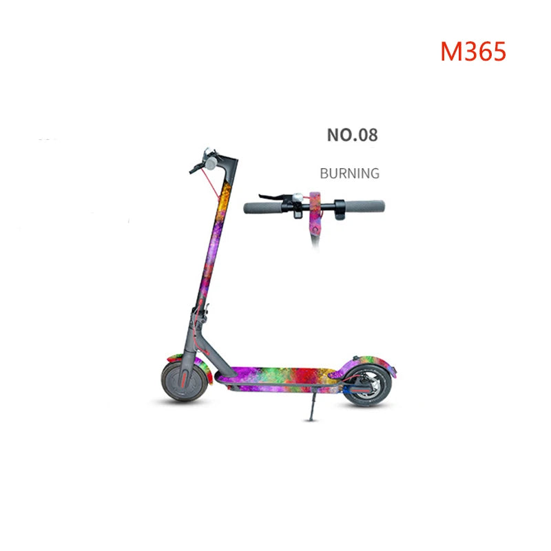 Electric Scooter Full Body PVC Sticker DIY Skateboard Sticker Scooter Pedal Stickers Decal For Xiaomi M365/PRO