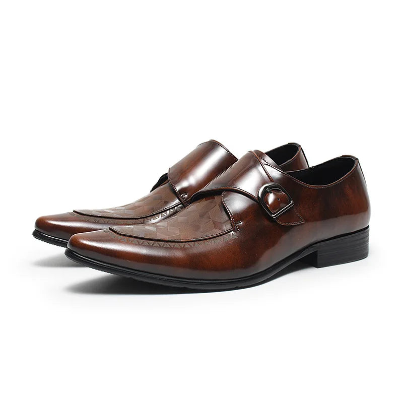High Quality Genuine Leather Shoes Men's Business Fashion Formal Wedding Shoes