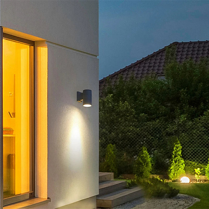 Outdoor LED Wall Lamp 10W 20W High Bright Waterproof Up Down Spotlights Garden Porch Decor Villa Wall Lighting Fixture AC85-265V