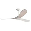 Nordic Hot Sale Modern 60" 3 High End Solid Wooden Wood Blades Remote DC Forward Reverse Motor Function Ceiling Fan No Light