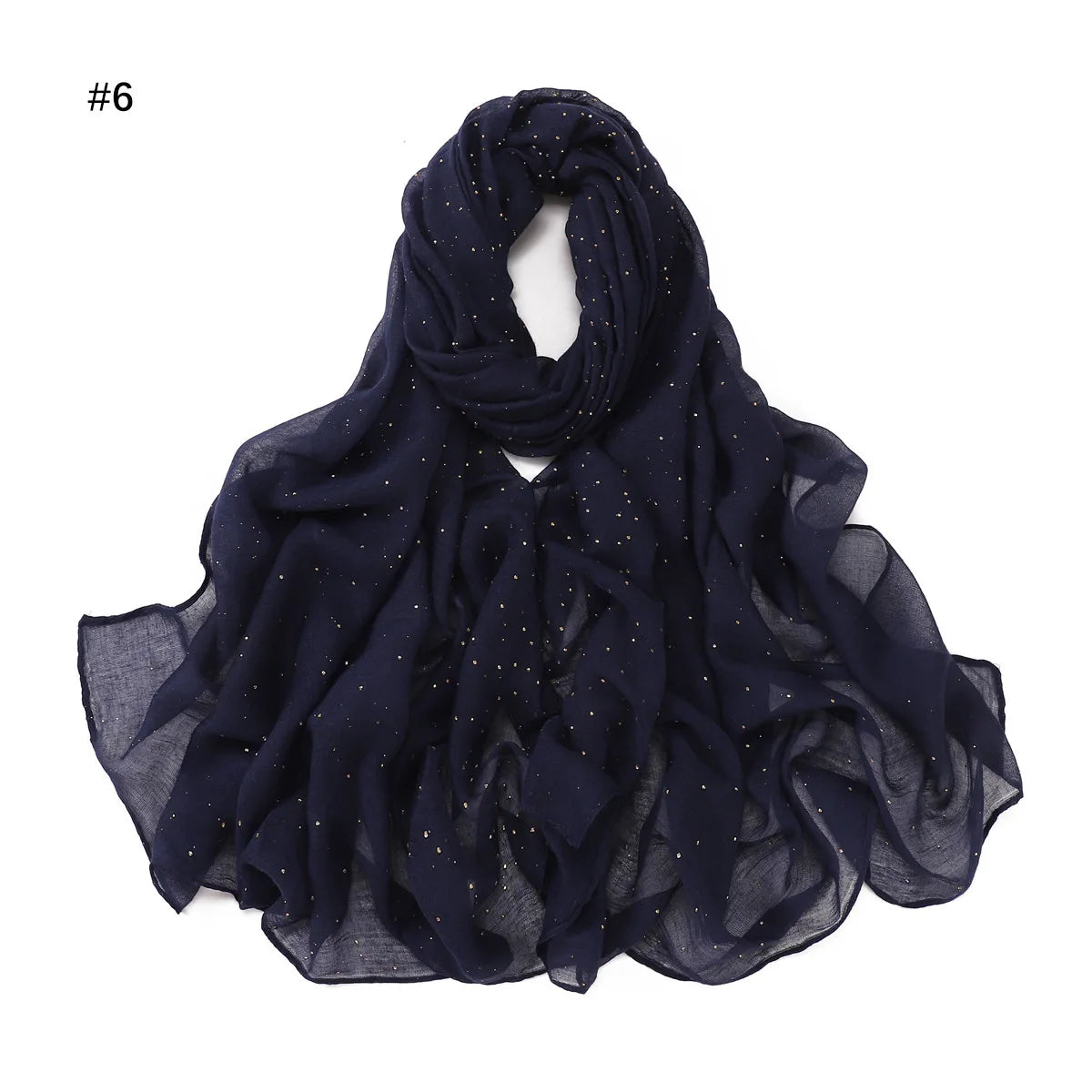 Zifeng OME Travel Photo Art Pure Color Full Star Hot Diamond Cotton Linen Monochrome Cape Scarves & Shawls