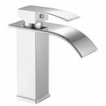 Square Body Single Hole Single Handle Vanity Lavatory Deck Mount Bathroom Faucet Set Bathroom Sink Faucet for Hotel Bathroom