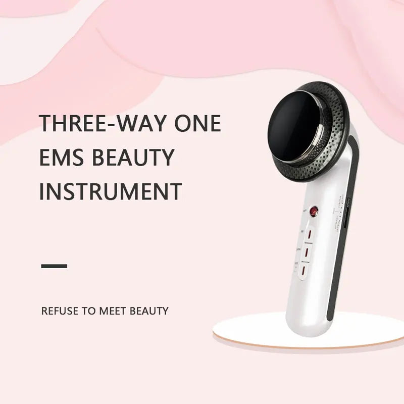 Face Reduction 3 In 1 EMS Infrared Ultrasonic Body Massager Anti Cellulite Fat Burner Weight Loss Infrared Slimming Machine