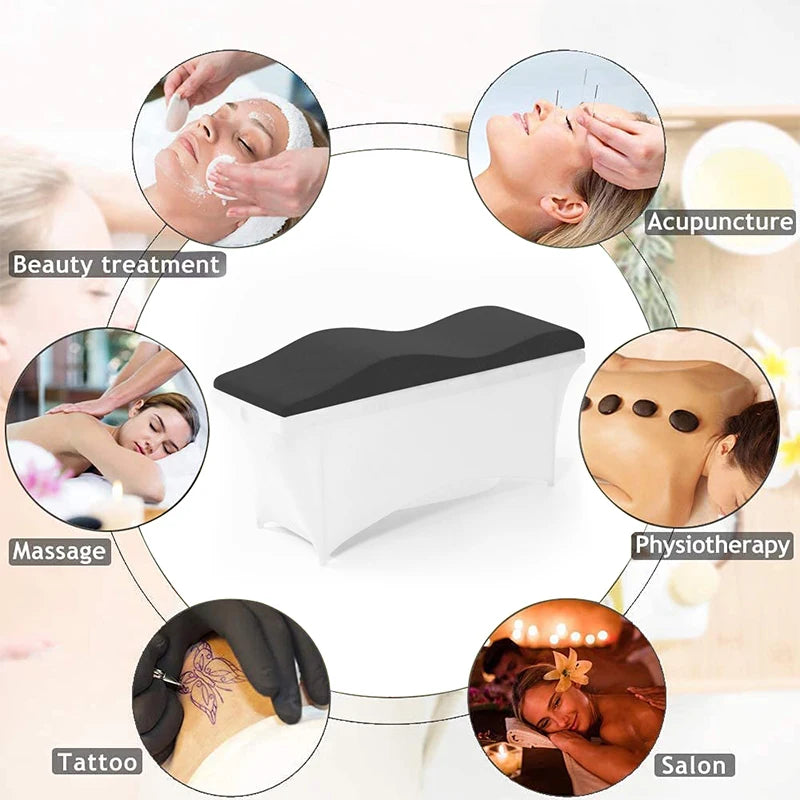 Memory Foam Eye Lash Sheets Beauty Luxury Eyelash Extension Curved Cover Salon Lash Bed Mattress Topper Memory Foam Lash Bed