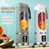 Hot Sale 450ml Rechargeable Portable Juicer Blender Freshly Squeezed Juice Mixer Personal Safety 12 Blades Mini Juicer