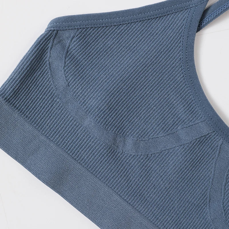 Women Sports Bra Tube Top Push-Up Bra Padded Crop Top Seamless Underwear Female Streetwear Tank Tops Removable Pads Camisole