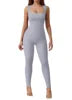Women's Fitness Suit Short Sleeves Backless Hip-Lifting Slimming Sports Jumpsuit Body Training Aerial Plus Size Sports Clothing