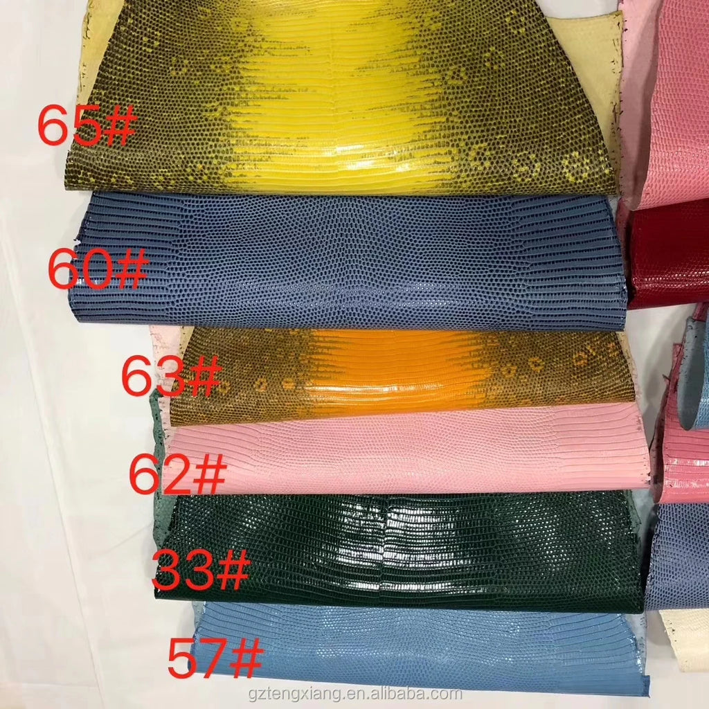 Genuine Lizard Skin Open Back Eco-Friendly Handbag for Versatile Use in Shoes Belt Furniture Dress Sofa