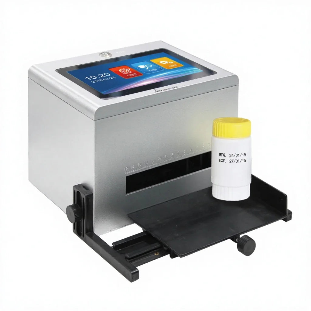 PO-1 Automatic Continuous Inkjet Coding Machine-High-Speed 51 Ppm 600dpi Resolution TIJ Technology for Card/Label/Paper New