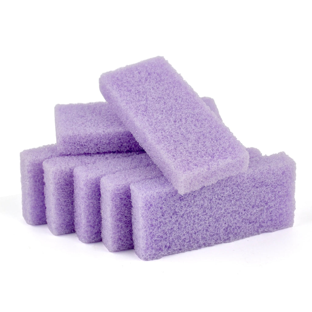 USA Free Shipping 1600Pcs/Carton Foot Care Pedicure Tools Foot File Small Light Purple Disposable Pumice Stone Mini Pumice Pad
