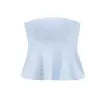 PB&ZA Women 2025 Spring New Chic Fashion Skirt Style with Top Down Tank Tops Vintage Backless Female Camis Chic Tops