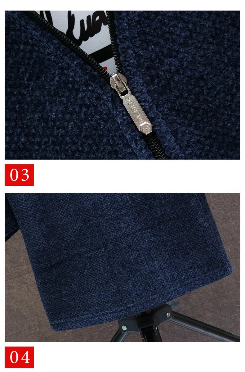 Winter Men Sweater Fleece Cardigan  Jacket Men\'s Slim Sweaters Winter Long Hooded Sweater Thick Warm Coat Mens Clothing 2026