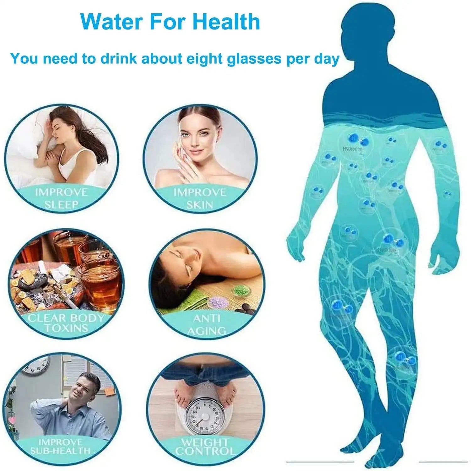 Hot Selling OEM Hydrogen Rich Cup Alkaline Ionizer USB Rechargeable Generator Ionization Water Bottle Glass Cup Jug