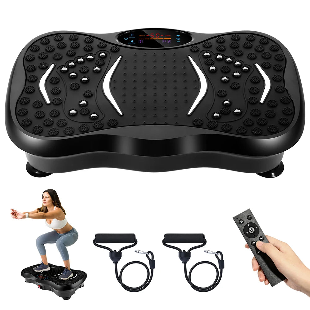 Workout Fat Exercise Relax Fitness Mini Vibration Plate Body Vibration Fitness Trainer with Speaker for Home