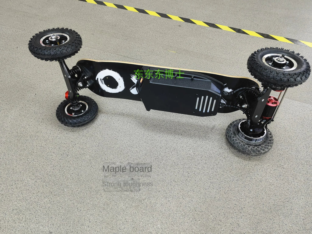 [Dr. East] Mini Dual-Drive Off-Road Mountain SUV Kite Skateboard Remote Control Four-Wheel Electric Skateboard 3000W 1 Year