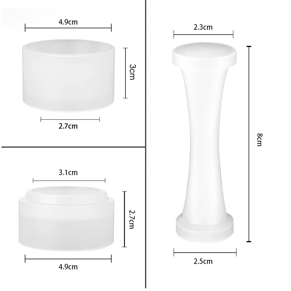 Icafilar Reusable Coffee Capsule Pod for Nespresso Stainless Steel Espresso Crema Coffee Filter Aluminum Foils Lid Tamper Dosing