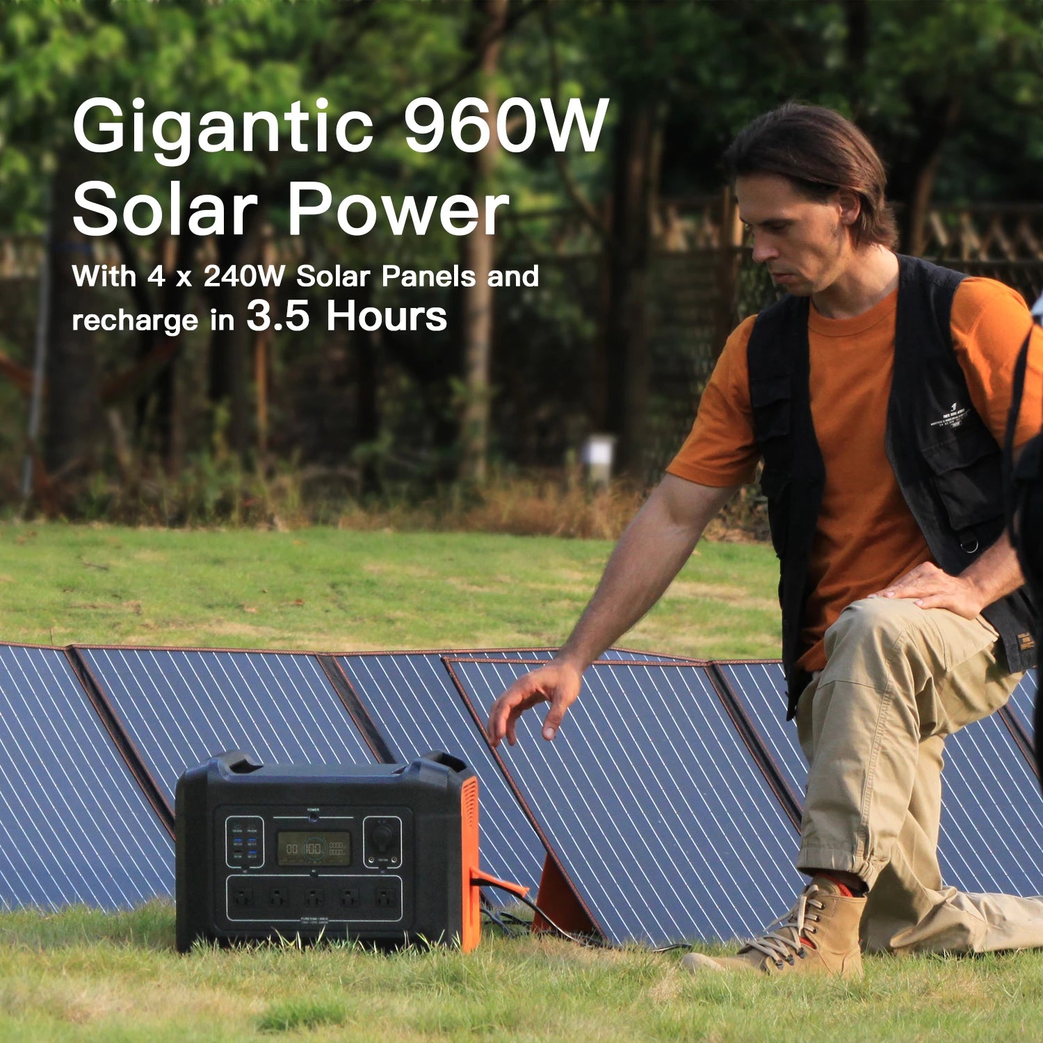 2400w Camping Powerstation Tragbare Kraftwerk Lifepo4 Battery Charge Solar Generator Energy System 2000w Portable Power Station