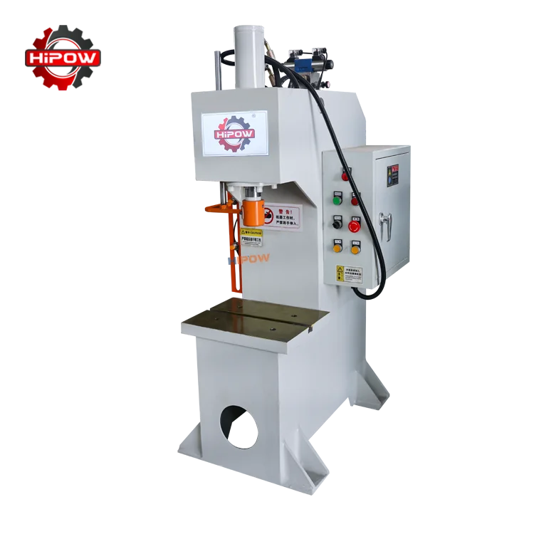 HIPOW Y41-5T Single Column Hydraulic Press 220/380/400/415V 3kW 900mm Slide Stroke 4T Weight Engine Bearing Equipped 1 Year
