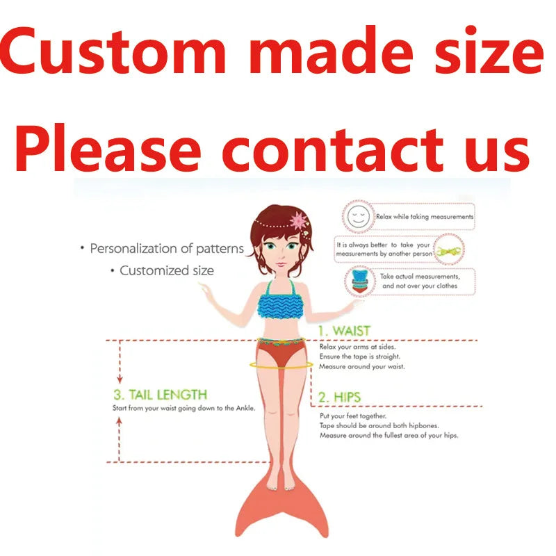 Hot Sale Mermaid Skin Tail Costume Swimsuit Quick Dry Plus Size Print Bikini for Diving
